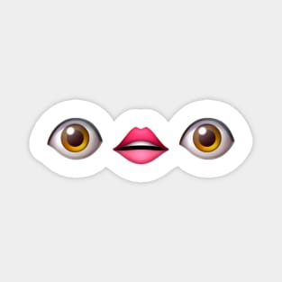 Shocked Emoji Eyes Magnet