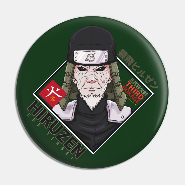 Hiruzen Edo Tensei Pin by TeeTowArt