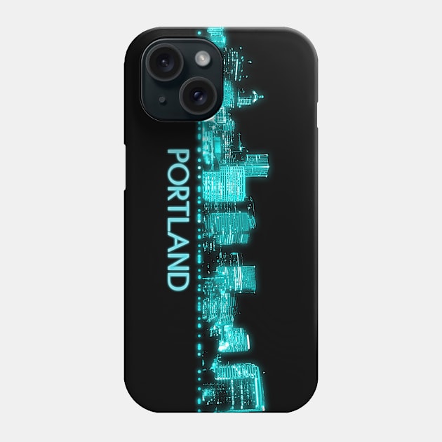 Portland Skyline Phone Case by Jared S Davies