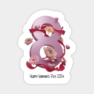 Happy Women's Day 2024 Magnet