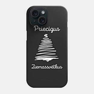 Priecīgus ziemassvētkus latvian merry christmas Phone Case