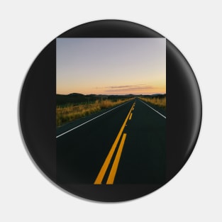 New Highway Through National Park at Sunset Time Pin