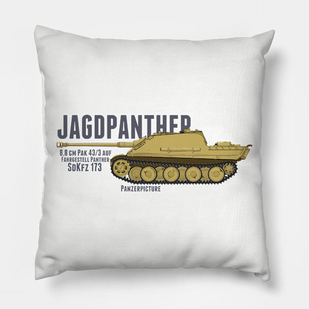 JAGDPANTHER Pillow by Panzerpicture