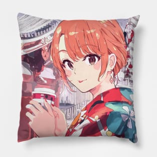 Cute anime girl Pillow