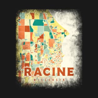 Racine Wisconsin US map T-Shirt