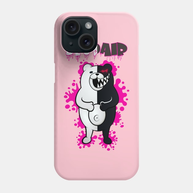 Monokuma Despair Phone Case by Happy Asmara