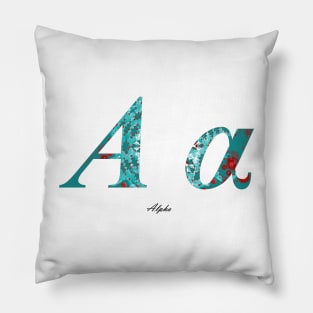 Alpha Greek Alphabet Pillow