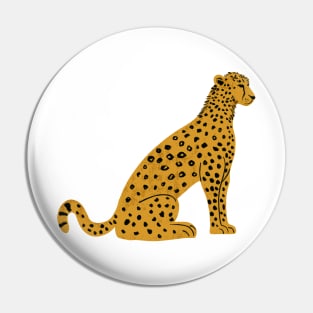 Sitting Leopard Pin