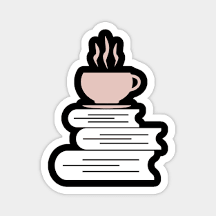 Books and Coffee Magnet