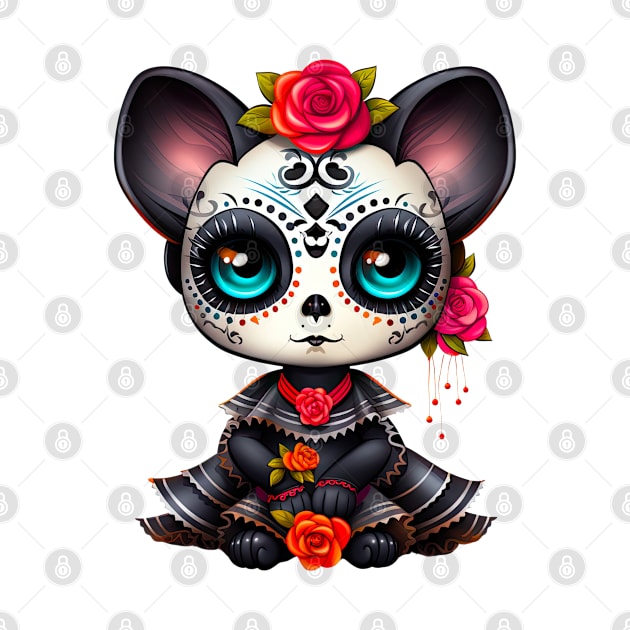 Dia de los Muertos Cat #1 by Chromatic Fusion Studio