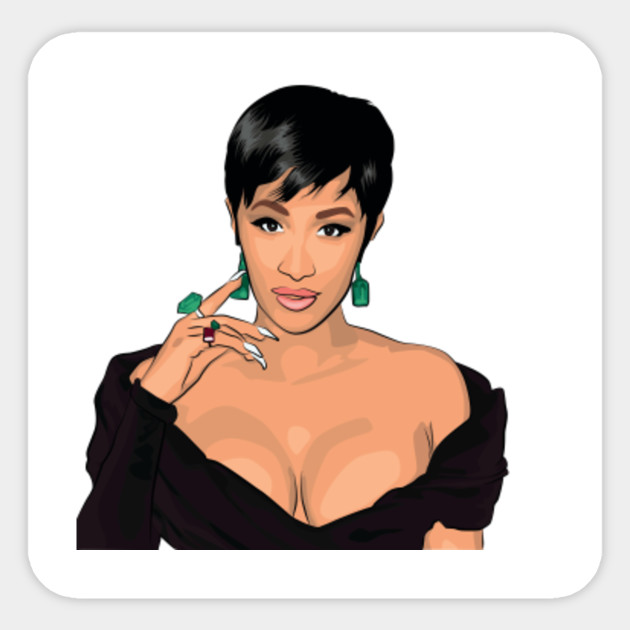 cardi b vinyl cardi b bardi gang sticker teepublic cardi b vinyl cardi b bardi gang sticker teepublic