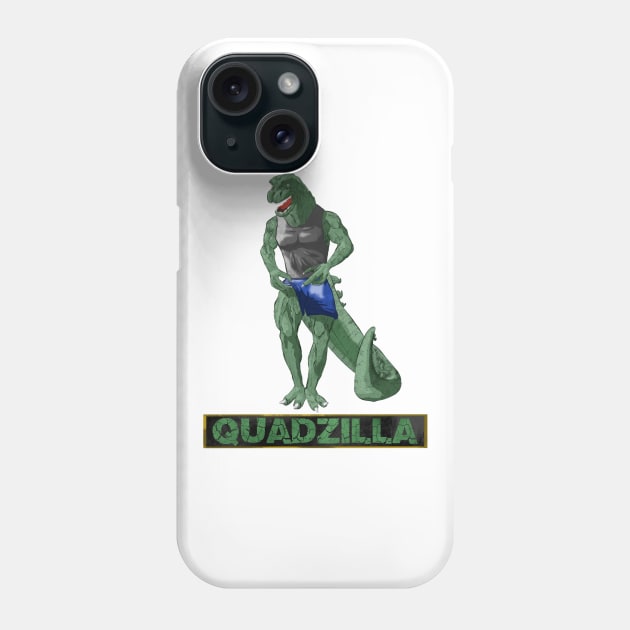 Quadzilla (Version 2) (Color 2) Phone Case by CowsDoFly