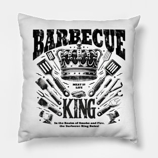 Barbecue King Design Pillow