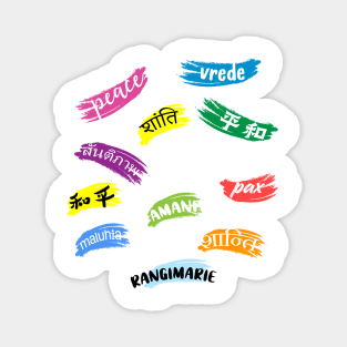 peace texts in any language Magnet