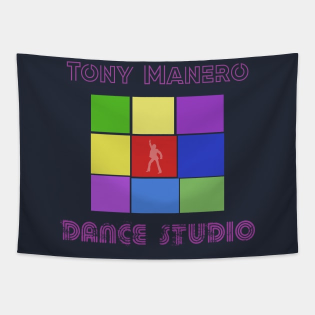 Tony Manero Dance Studio Tapestry by TenomonMalke