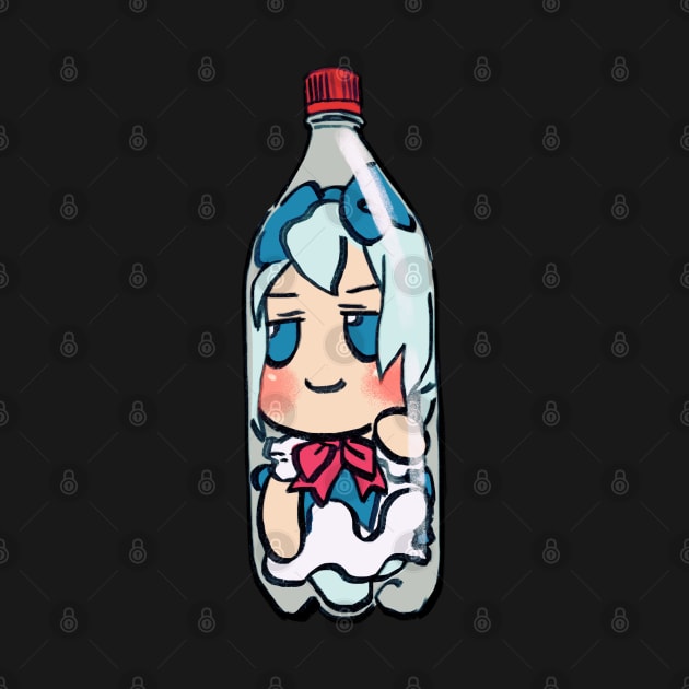 I draw that bottled cirno fumo plush meme / touhou by mudwizard