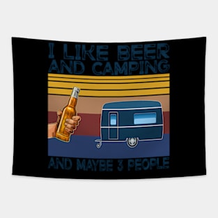 I Like Beer And Camg And Maybe 3 People Drinker Tapestry