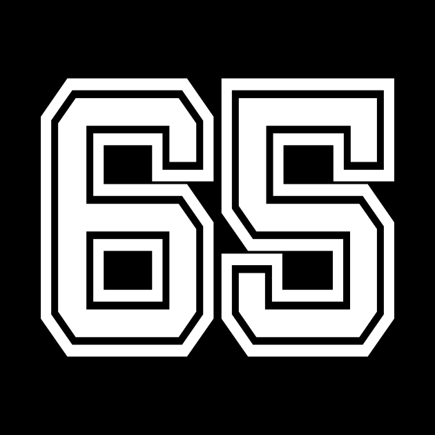 Number 65 for a sports team, group, or community T-Shirt by DariBangAngga