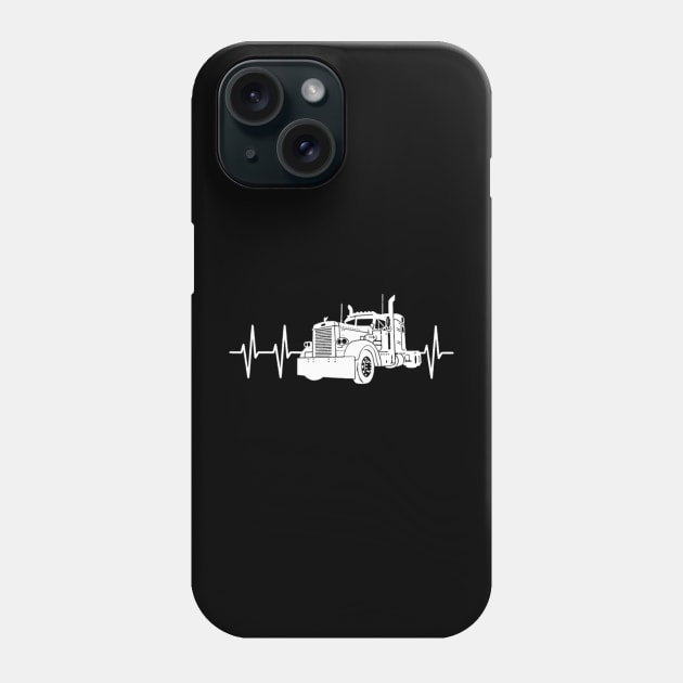 Truck heart beat Phone Case by kenjones