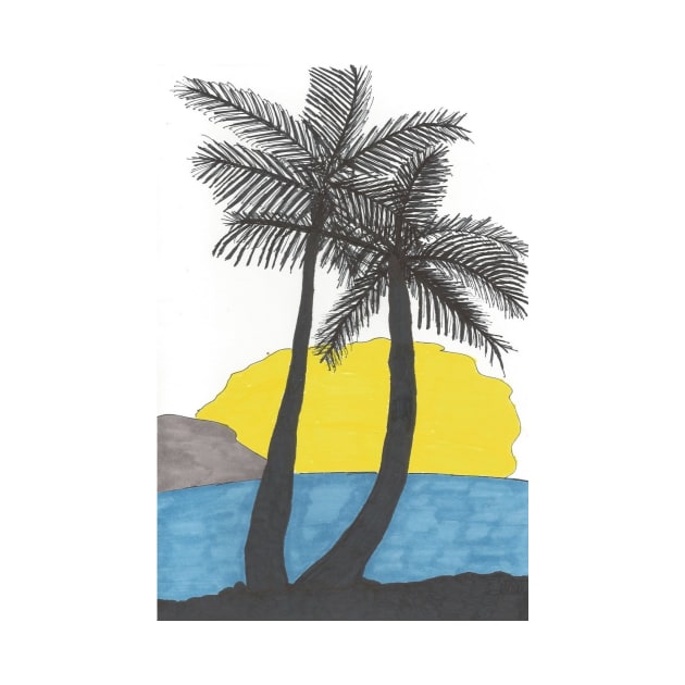 Palm Trees at Sunrise by DanielleGensler