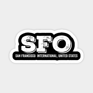 SFO San Francisco International US Airport Code Magnet