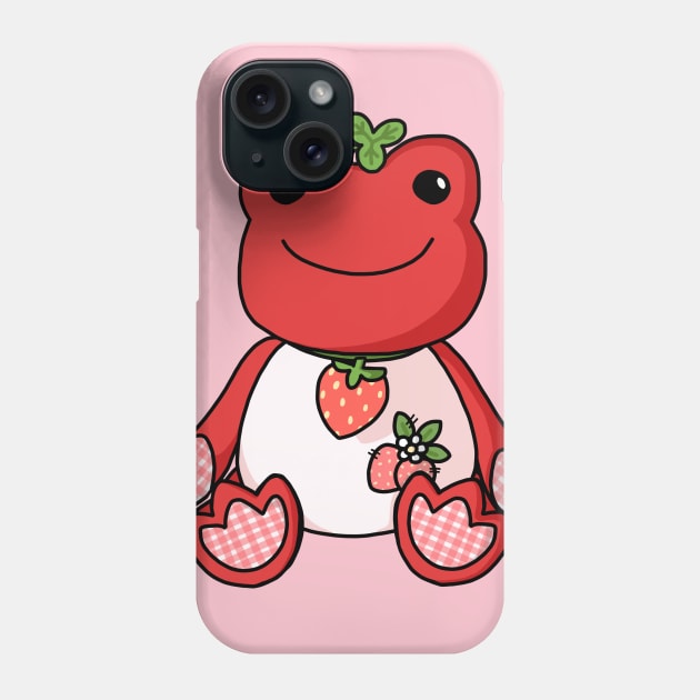 Strawberry Frog Phone Case by Krum Gallery