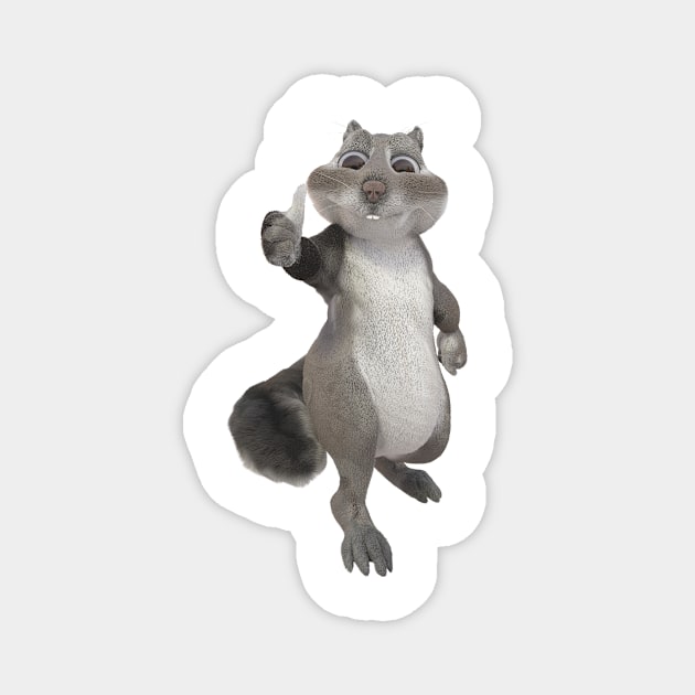 Squirrel! Magnet by Qspark