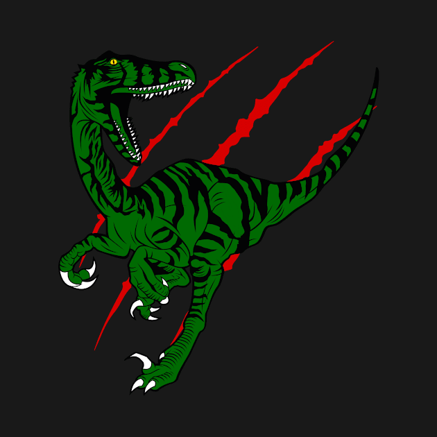 Raptor Dinosaur Gift Idea Design Motif by Shirtjaeger