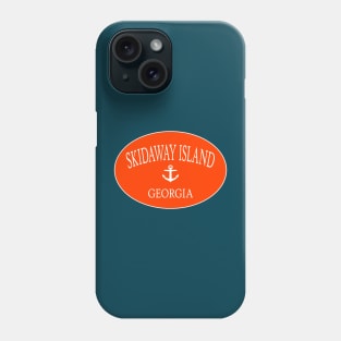 Skidaway Island Georgia Sea Islands Anchor Orange Phone Case