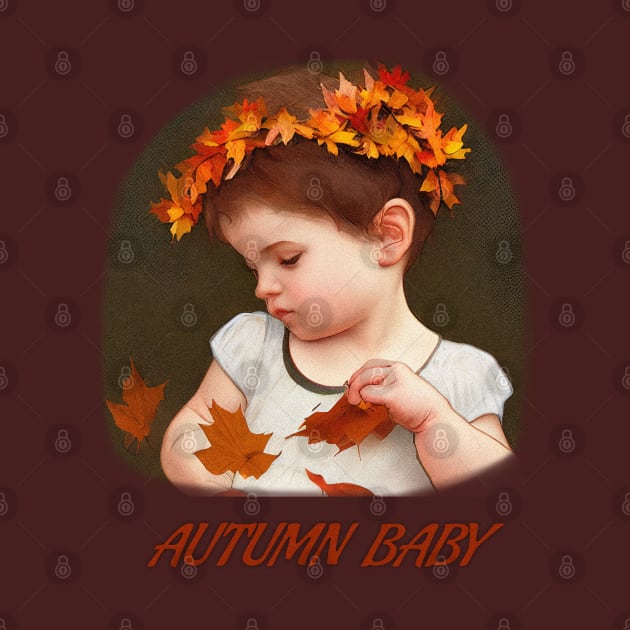 Autumn Baby Born in Fall Design Cute Child by Oni Shop