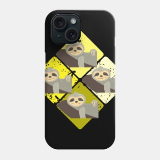Cute Sloth Retro Phone Case