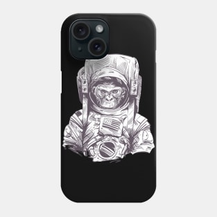 Chimp Wearing An Astronaut Suit Phone Case