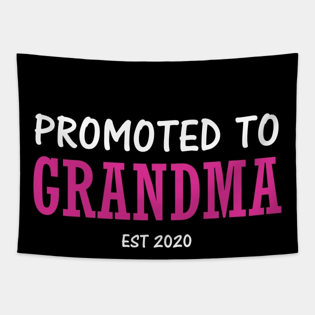 Promoted to grandma EST 2020 Tapestry by quotesTshirts