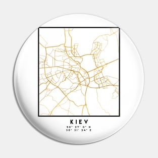 KIEV UKRAINE CITY STREET MAP ART Pin