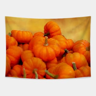 Celebrate Fall with Orange Watercolor Pumpkin Patch Tapestry