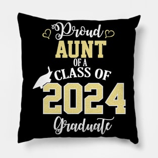 proud aunt of a class of 2024 graduate Pillow