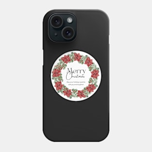 Merry Christmas Round Sticker 08 Phone Case