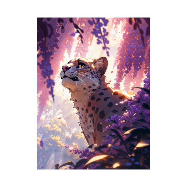 Wisteria Leopard by berubettoart