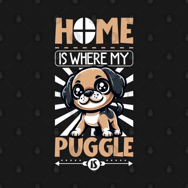 Home is with my Puggle by Modern Medieval Design