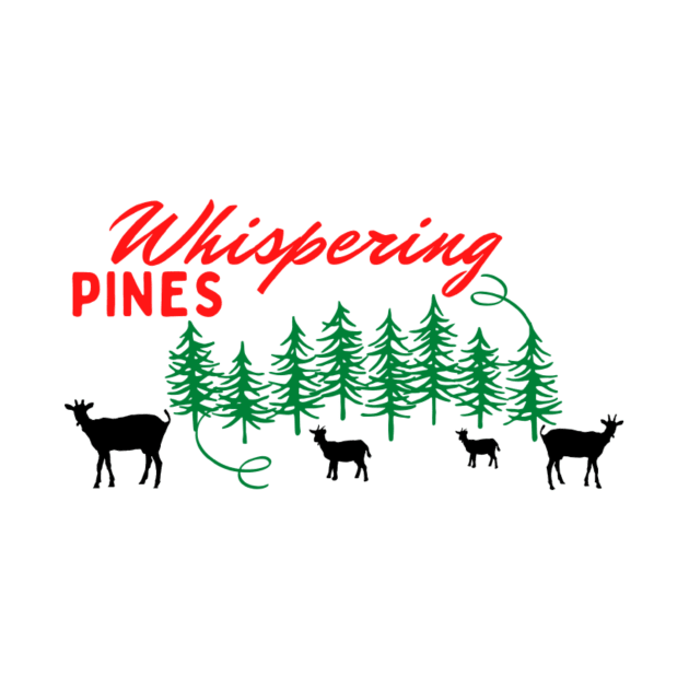 Whispering Pines Working Ranch with Goats Red and Black by TouchofAlaska