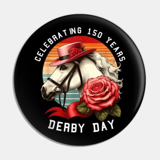 Celebrating 150 Years Ky Derby Day Men Women Pin