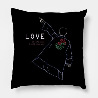 BTS RM LOVE LINE ART Pillow