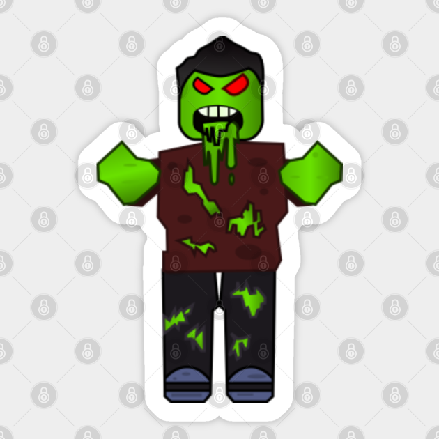 Roblox Zombie Roblox Sticker Teepublic - roblox zombie picture