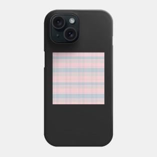 Pastel Aesthetic Calan 1 Hand Drawn Textured Plaid Pattern Phone Case