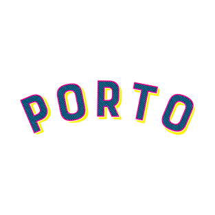 Porto Portugal Vintage Arched Type T-Shirt