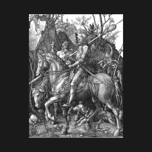 Knight and the Devil by Albrecht Durer by blackroserelicsshop@gmail.com