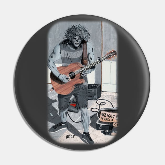 Wight Playing Guitar Fantasy Illustration Pin by Helms Art Creations