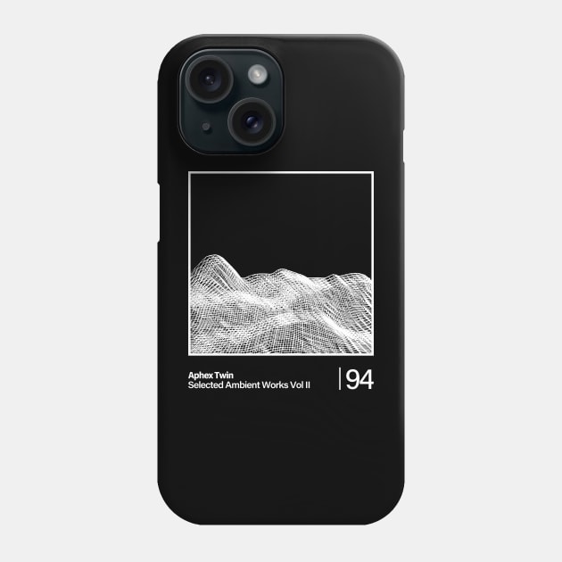 Selected Ambient Works Vol II / Aphex Twin - Graphic Line Design Phone Case by solutesoltey