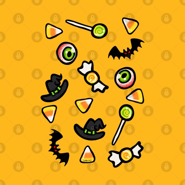 Halloween Confetti by Jan Grackle