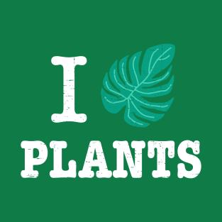 I Love Plants - leaf design T-Shirt